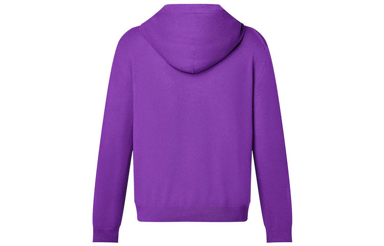 Men's LOUIS VUITTON FW21 Solid Color Logo Embossing Purple 1A9FR0