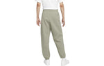 Men's Nike Solo Swoosh Elastic Waistband Solid Color Bundle Feet Fleece Sports Pants/Trousers/Joggers Autumn Green DA0330-320