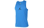 Men's Air Jordan Ultimate Flight Logo Printing Quick Dry Breathable Sports Blue Vest 842315-435