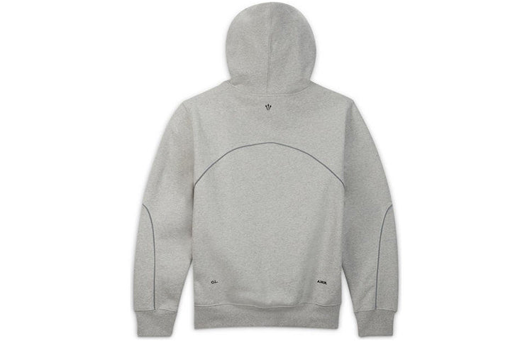 Nike x NOCTA Drake Fleece Hoodie Asia Sizing 'Grey Black' DA4104-052