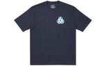 PALACEBIO Hazard Navy Triangle Back Pattern Logo Short Sleeve Unisex Navy Blue P20TS151