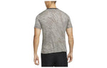 Nike irregular texture Full Print Round Neck Training Sports Short Sleeve Gray DM4637-017
