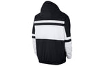 Nike Men's Jacket Hooded Sportswear Polyester 'Black White' CJ4835-100