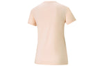 (WMNS) PUMA Heart Tee Love Printing Logo Sports Round Neck Short Sleeve Pink Red 845596-27
