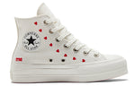 (WMNS) Converse Chuck Taylor All Star Lift Platform High 'Embroidered Hearts - White' A01599C