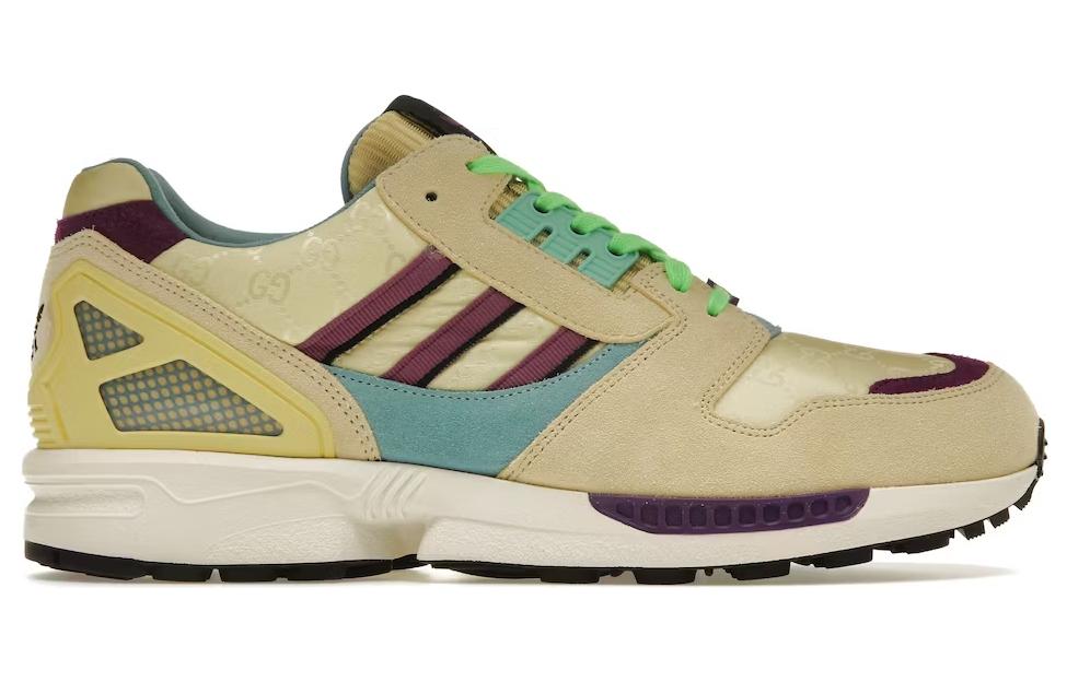(WMNS) Gucci x Adidas Originals ZX 8000 GG Sneakers 'Beige Gold' 722212-AAA9C-9341