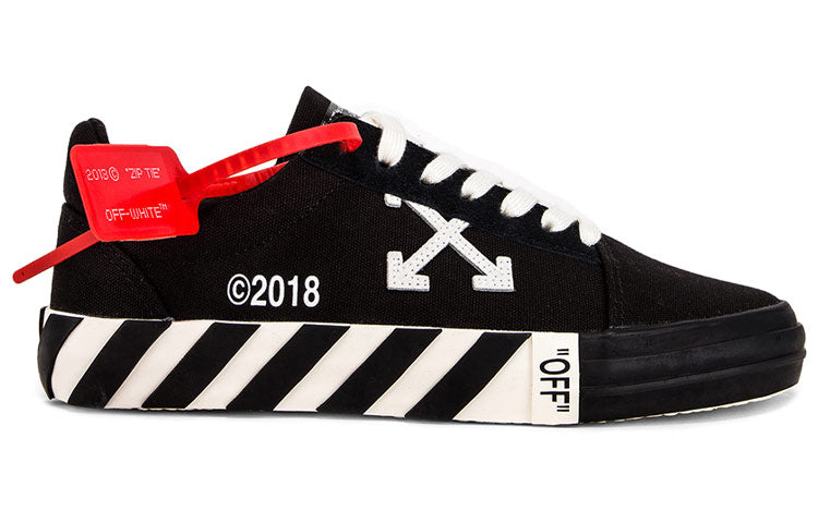 (WMNS) Off-White Vulc Low Top 'Black' OWIA146R198000161000