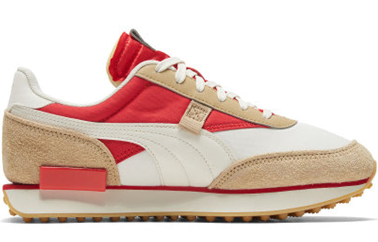 PUMA Future Rider Game On 'White Pebble Red' 371320-02