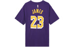 Nike Dri-FIT NBA limited Los Angeles Lakers LeBron James No. 23 Quick Dry Short Sleeve Purple BQ1541-557