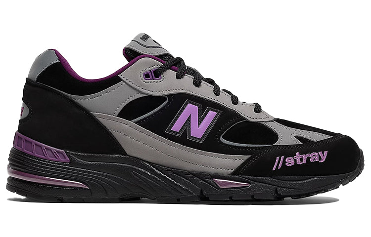 (WMNS) New Balance Stray Rats x 991 Made In England 'Black Purple' W991SRP