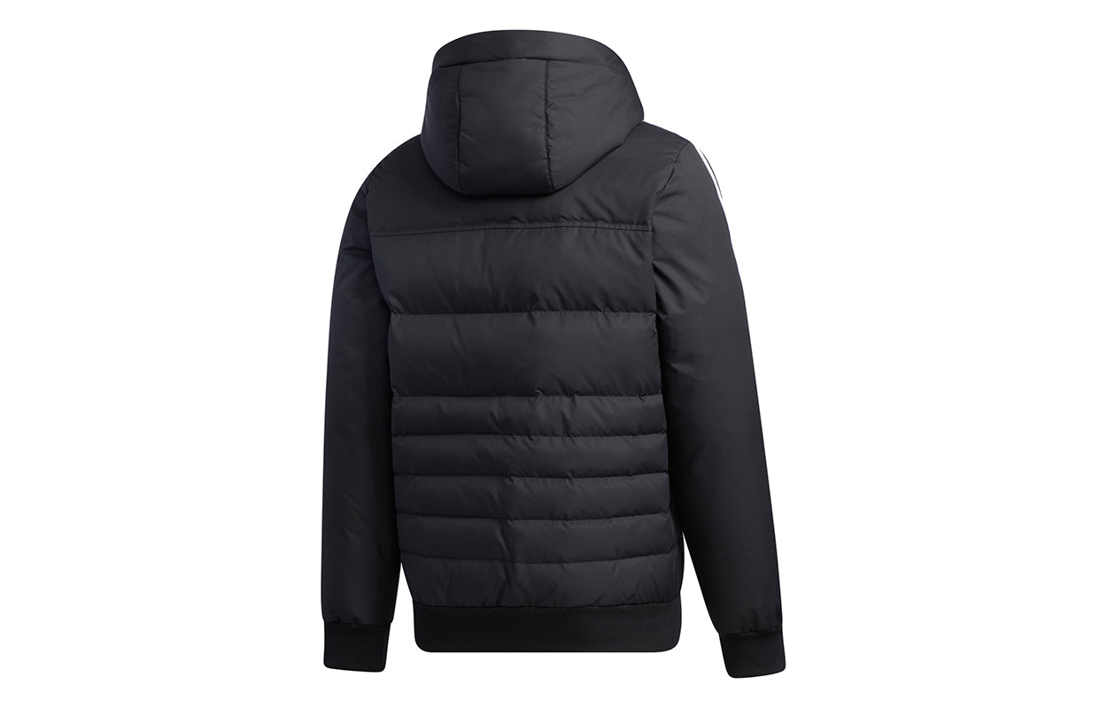 adidas neo Sprt Dwn Puff Hooded Down Jacket Men Black GJ8821