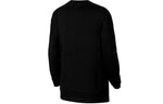 (WMNS) Nike Pro Sports Running Printing Round Neck Pullover Black Hoodie BV4055-010