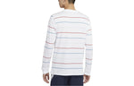 Nike Multicolor Stripe Logo Micro Mark Tennis Casual Long Sleeves White DJ2808-100