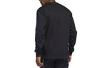 Men's adidas Mic Gfx Crew Limited Basketball Sports Printing Fleece Lined Round Neck Pullover Black HP1023