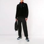 Supreme SS18 LACOSTE Velour Half-Zip Track Top Black SUP-SS18-574
