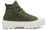 (WMNS) Converse Winter GORE-TEX Lugged Chuck Taylor All Star Boot High Top Thick Sole Army Green 566154C