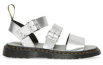 (WMNS) Dr. Martens Gryphon Sandals Silver 26670972