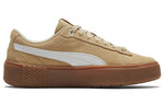 (WMNS) PUMA Smash Platform V2 Suede 'Pale Khaki' 373037-03