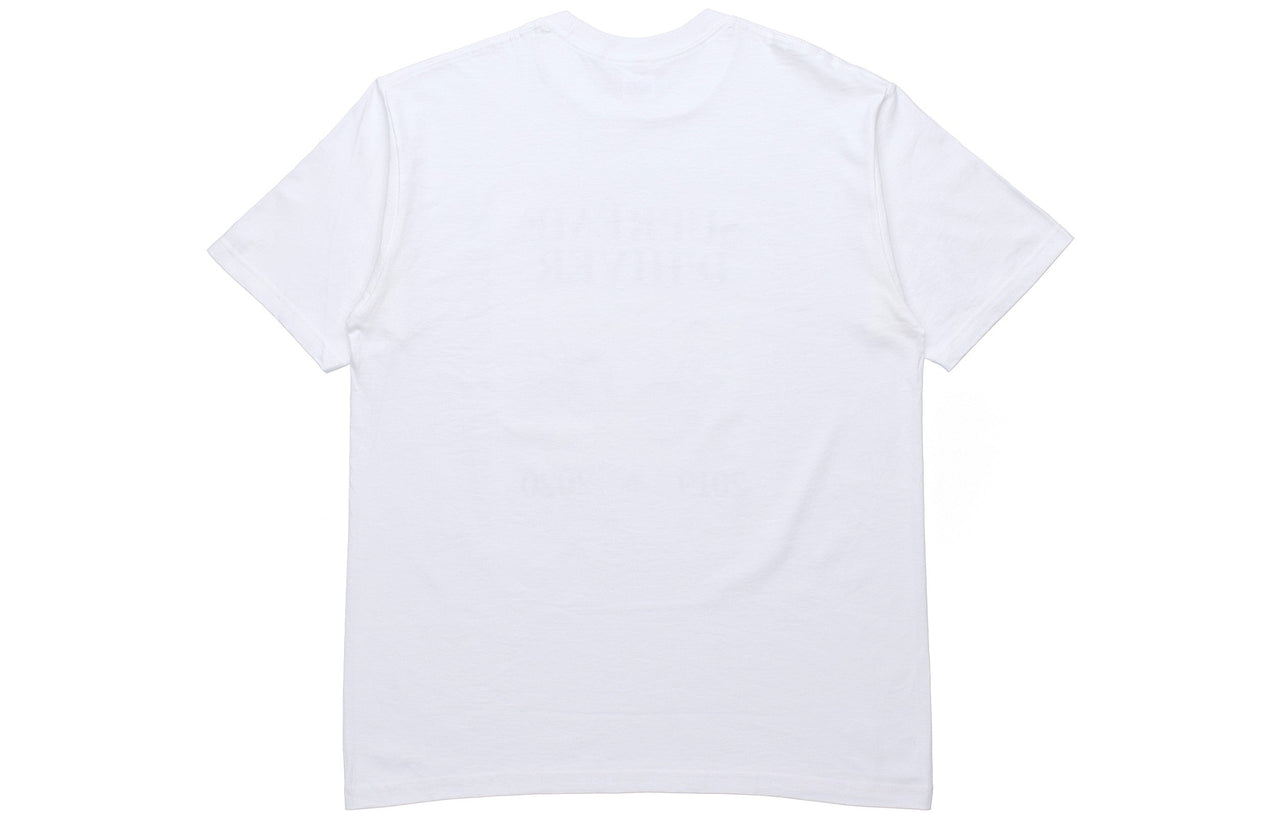 Supreme FW19 Week 17 DHiver Tee Winter Scene Printing Short Sleeve Unisex White SUP-FW19-10935