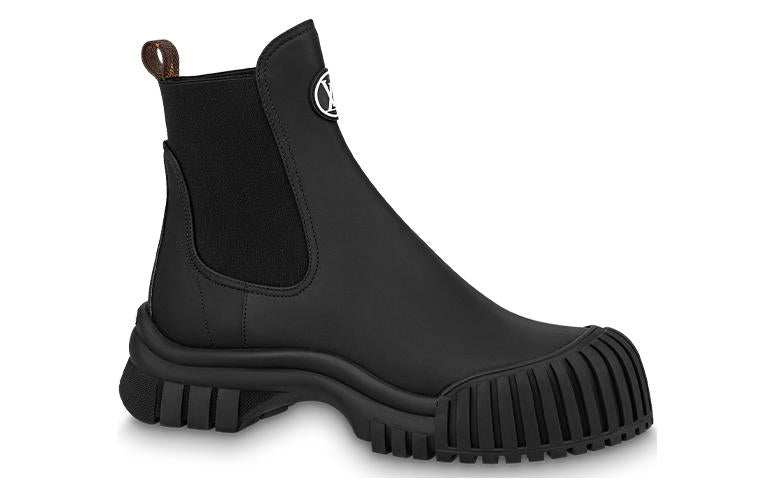 (WMNS) LOUIS VUITTON Ruby Flat Ankle Boots 'Black' 1ABUI1