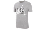 Air Jordan Printing Casual Sports Round Neck Short Sleeve Gray CU9570-091