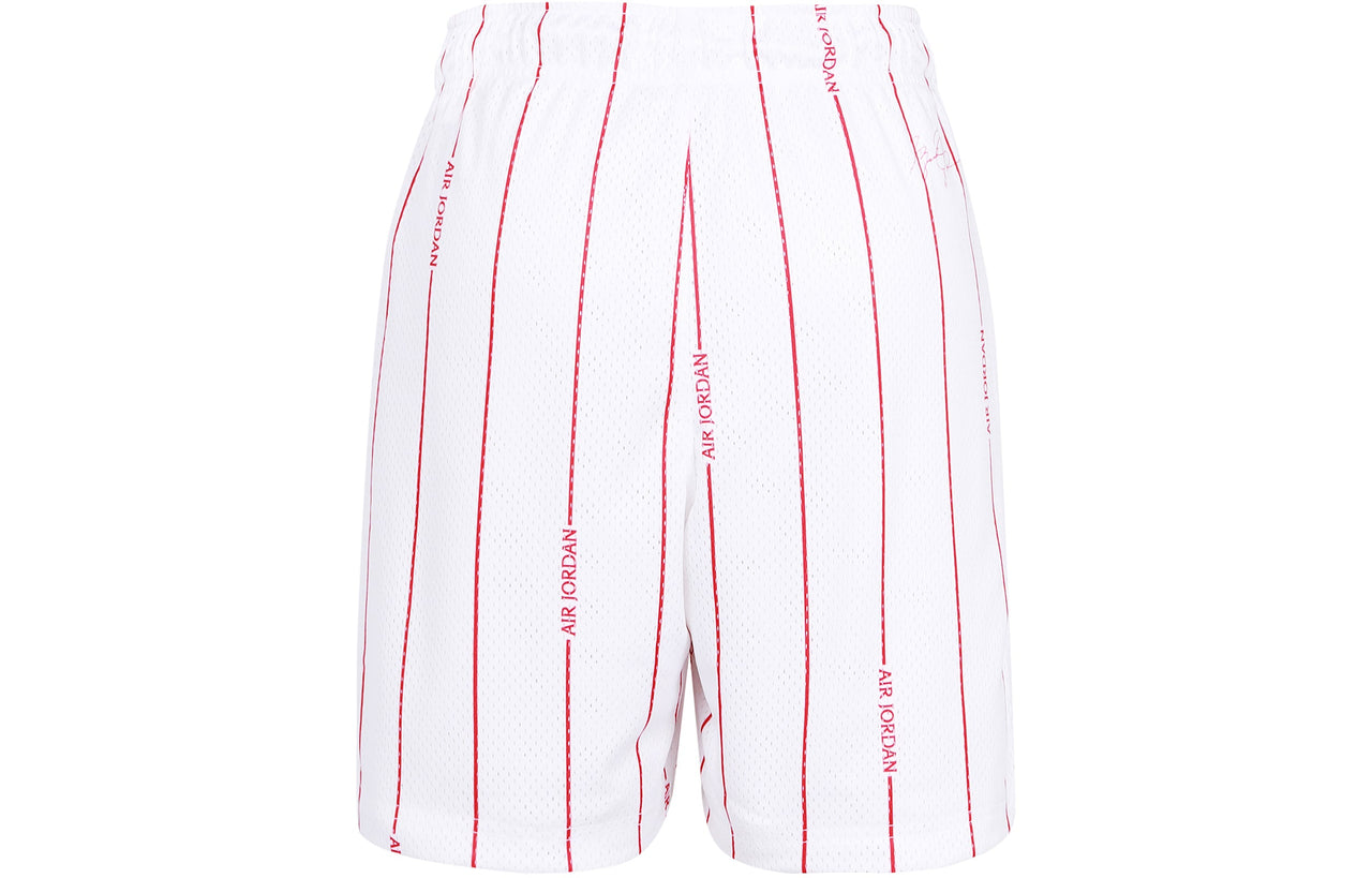Air Jordan Essentials Breathable Stripe Printing Shorts White DM1358-100