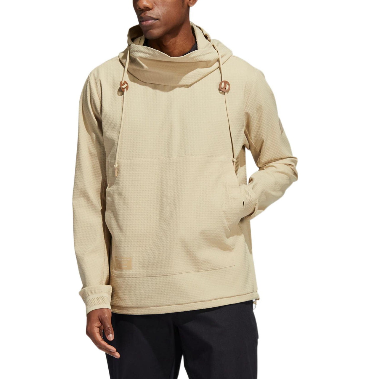 Men's adidas Solid Color Logo Long Sleeves Pullover HN0636