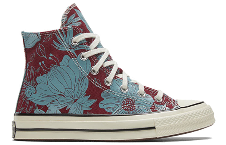 (WMNS) Converse Chuck Taylor All Star 1970s Red Blue Floral Sneakers 'Red Blue' 569235C
