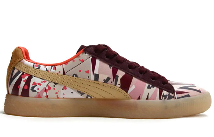 (WMNS) NATUREL x PUMA Clyde Board Shoes Multi-Color 364454-01