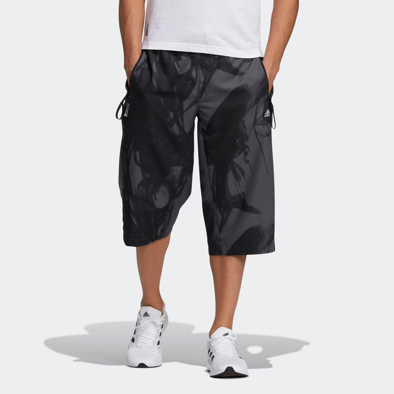 adidas Wj Pnt Short Sports Casual Pocket Cropped Pants Black GP0858