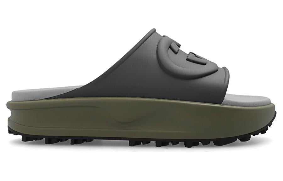 Gucci Interlocking G Slide 'Dark Grey Khaki' 692380-JF000-1126