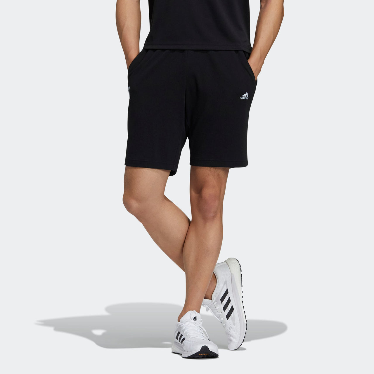 adidas Wj Short Swt Casual Sports Basketball Shorts Black GP0869