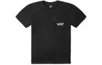 Vans Back Printing Short Sleeve Couple Style Black VN0A4MQDBLK