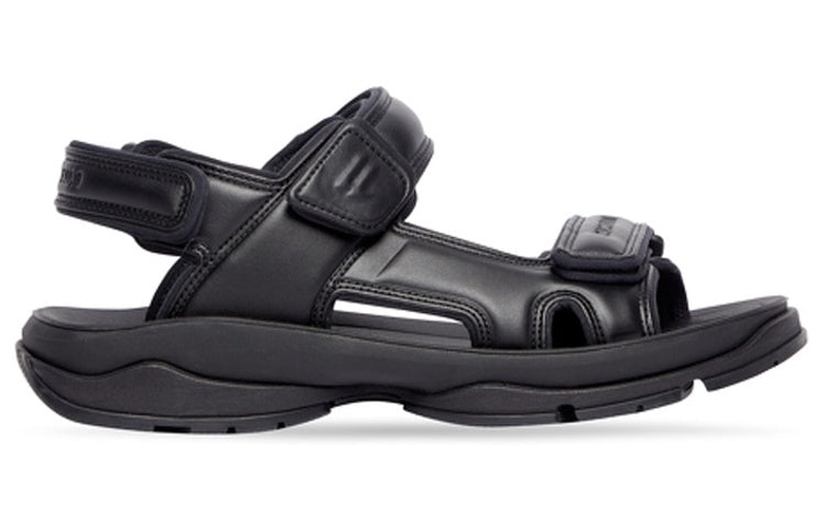 (WMNS) Balenciaga Tourist Sandals 'Black' 738612W2CDA1000