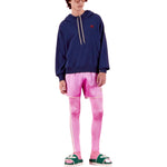 Men's Gucci x adidas Crossover SS22 Solid Color Logo Embroidered Loose Casual Long Sleeves Blue 700446-XKCH8-4330