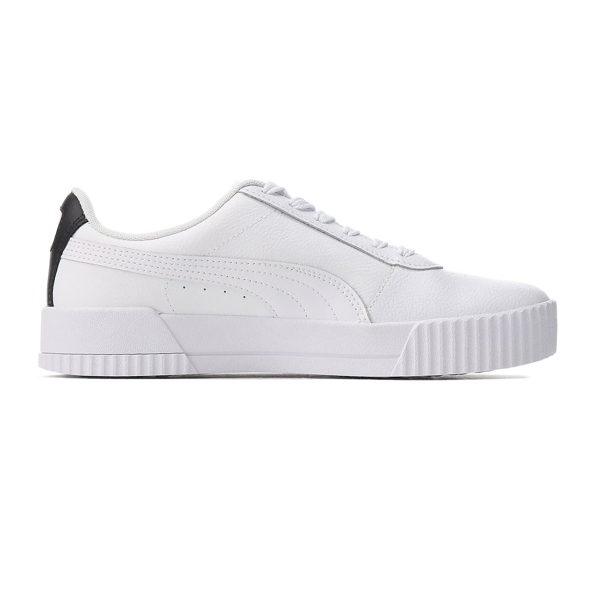 (WMNS) PUMA Carina Leather 'White Black Rosewater' 370325-23