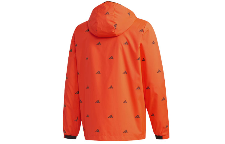 adidas Windproof Training Sports Casual Jacket Red FM9421