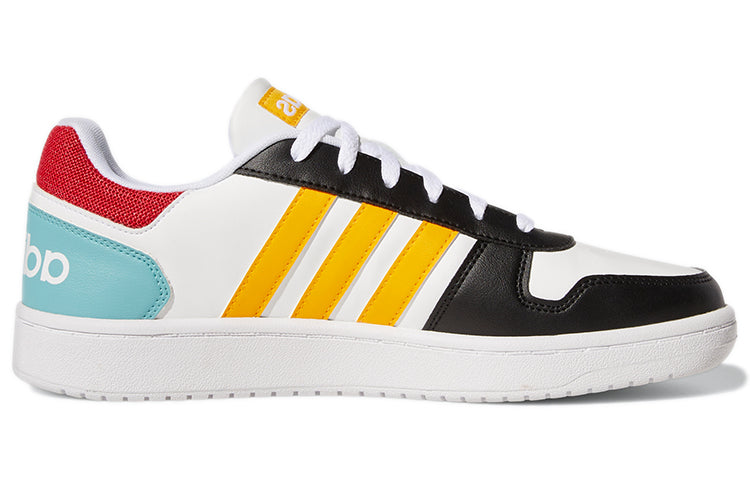 adidas Hoops 2.0 'White Black Yellow' GY5899