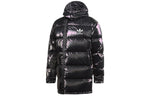 adidas originals Thicken Windproof hooded mid-length Sports Down Jacket Black GJ6732