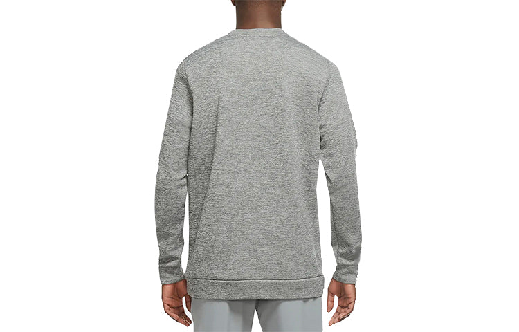 Nike Therma Training Sport Round Collar Velvet Jacket Long Sleeve Men's Grey CU7272-063