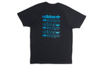 adidas originals Zeno Tee Blue Logo Short Sleeve Black FS7329