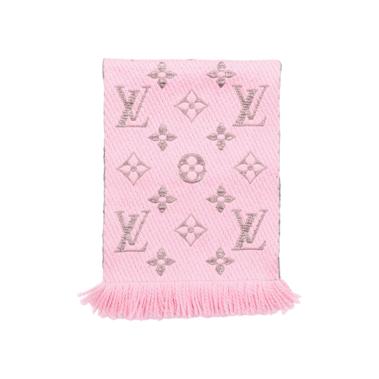 LOUIS VUITTON Wool Scarves Unisex Ballet Pink
