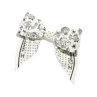 CHANEL Silk Twill Hair Clips Women's Ivory