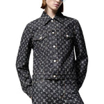 LOUIS VUITTON 1AGHUN Monogram Jacquard Denim Jacket