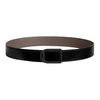 HERMES Calfskin Leather Belts Men's Black Width: 3.8CM