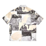HERON PRESTON Cut Out Bowling Shirt 'Grey' HMGA027S21FAB0021001