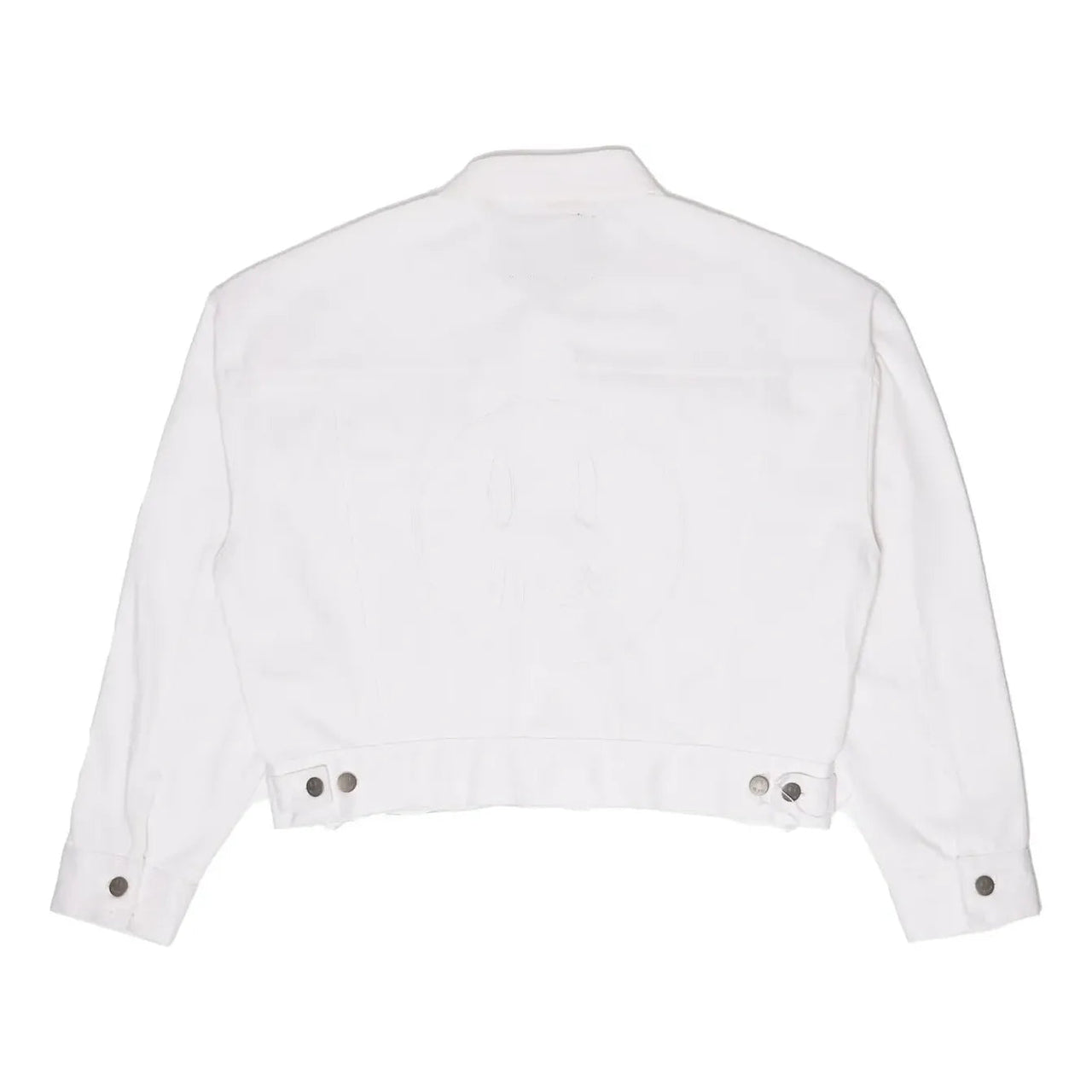 Drew House Cropped Selvedge Trucker Jacket 'White' DR-FW21-003