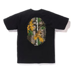 A Bathing Ape Forest Camo Big Ape Head T-shirt 'Black Beige' TBD-BAPE-7