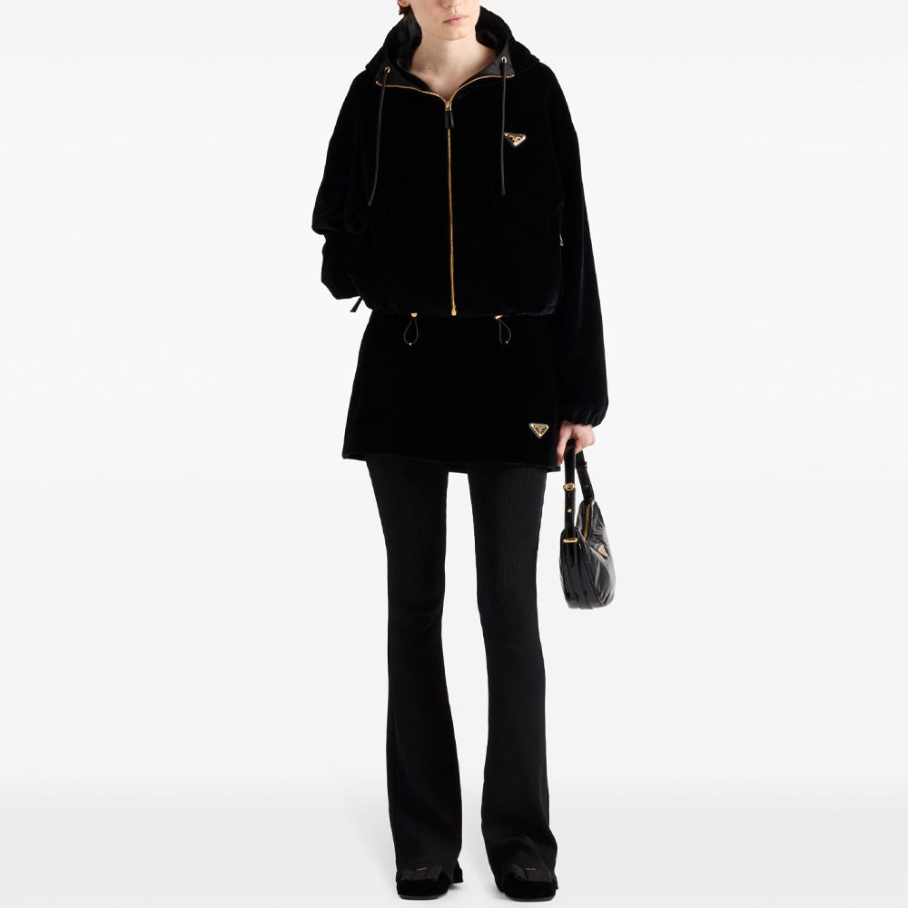 PRADA Zipped Velvet Jacket