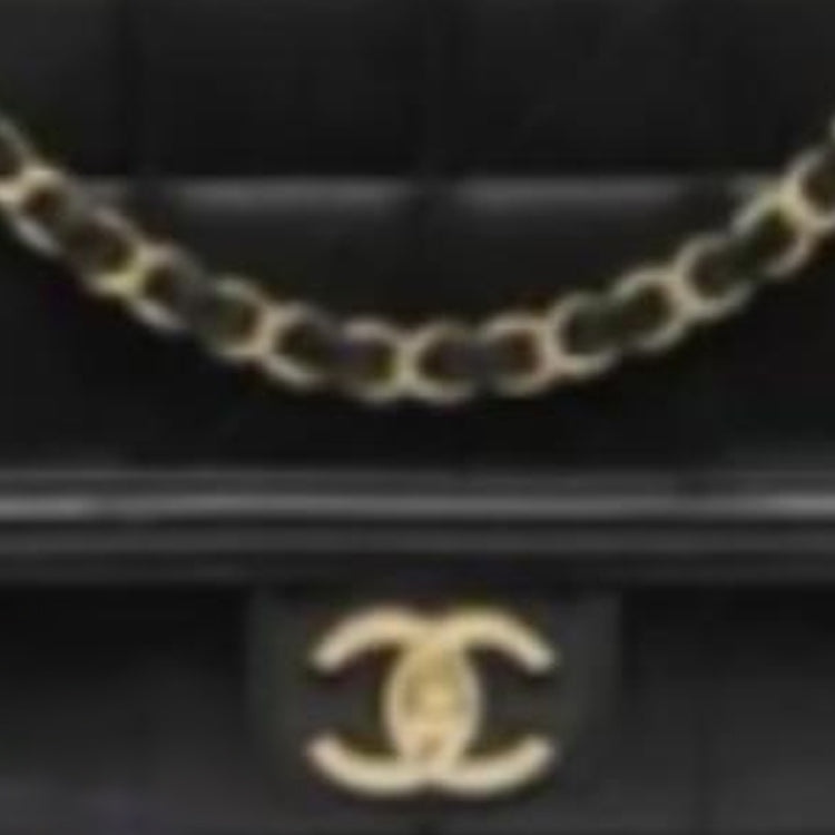 CHANEL Calfskin Shoulder Bag Crossbody Bag Women's Black